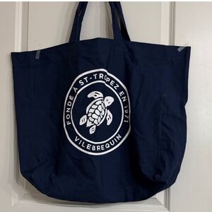 Vilebrequin Dark Blue Logo Tote
